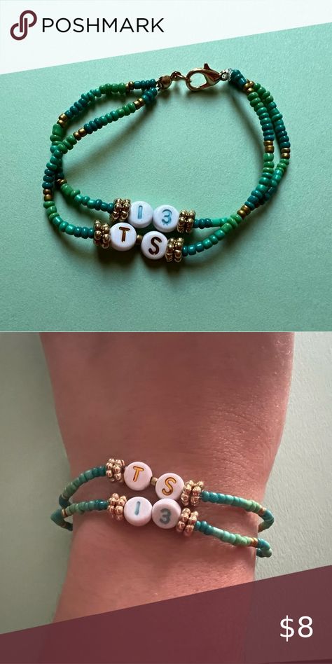 Taylor Swift Debut Album Themed Bracelet Set! Taylor Swift Debut Album Bracelet, Debut Taylor Swift Bracelet, Debut Bracelet Taylor Swift, Unhinged Taylor Swift Bracelets, Debut Bracelet, Bracelet Ideas Taylor Swift, Eras Tour Bracelets Ideas, Taylor Swift Show, Eras Friendship Bracelet