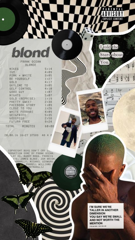 Rnb Aesthetic, Frank Ocean Album, Frank Ocean Poster, Frank Ocean Wallpaper, Tyler The Creator Wallpaper, Ocean Poster, White Nights, Ocean Backgrounds, Music Collage