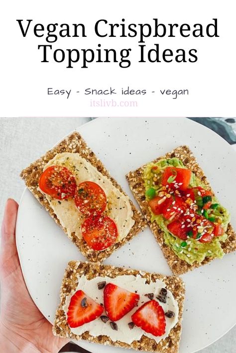 Today I am showing you some fun ways to lighten up your lunch! I am partnering with Ryvita again, as part of their #fibrefit squad, to show you some more delicious crispbread topping ideas! Crispbread Toppings, Cracker Toppings, Scandinavian Food, Vegan Sides, Easy Appetizer Recipes, Vegan Snacks, Cooking Kitchen, Kitchen Recipes, Food Menu