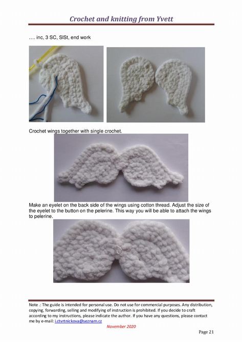 Wings Crochet Pattern Free, Crochet Angel Wings Pattern, Angel Wings Crochet, Crochet Angel Wings, Angel Wings Pattern, Wings Crochet, Wings Pattern, Doll Crochet Pattern, Crochet Angel