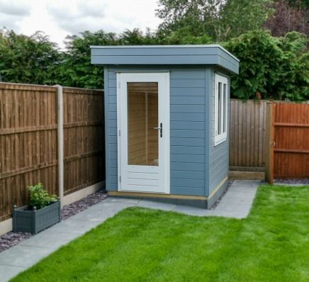 +12,000 Shed Plans and Woodworking Projects with designs and patterns! Click Here For Instant Access! #sheddesigns #shedhomeplans #shedorganization #shedplan #shedsplans #shedstorage #sheddecking #sheddeck #shedsbuildingplans Small Garden Office Pod, Outdoor Office Shed, Small Garden Office, Cosy Garden, Garden Office Shed, Home Retreat, Patio Gardens, Outdoor Studio, Small City Garden