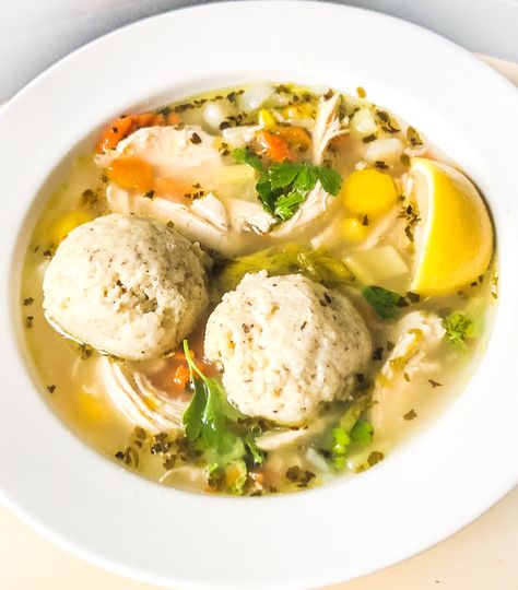 Try this delicious and unique take on Chicken Soup with Matzo Balls....Mazel Tov Matzo Ball Recipe, Matzo Ball Soup Recipe, Matzah Ball Soup, Matzah Ball, Matzo Ball, Homemade Chicken Soup, Matzo Ball Soup, Matzo Meal, Matzoh Ball