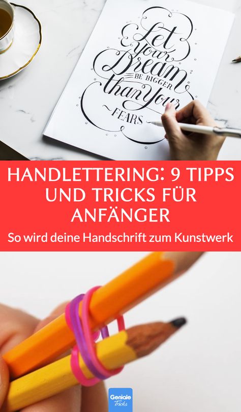 Handlettering: 9 Tipps und Tricks für Anfänger. So wird deine Handschrift zum Kunstwerk. #Handlettering #Kalligrafie #Schreiben #DIY #Tricks #Anfänger Spiral Drawing, Old Fonts, Lettering Styles Alphabet, Minimalist Font, Hand Lettering Fonts, Lettering Styles, Handwritten Letters, Cool Lettering, Calligraphy Fonts