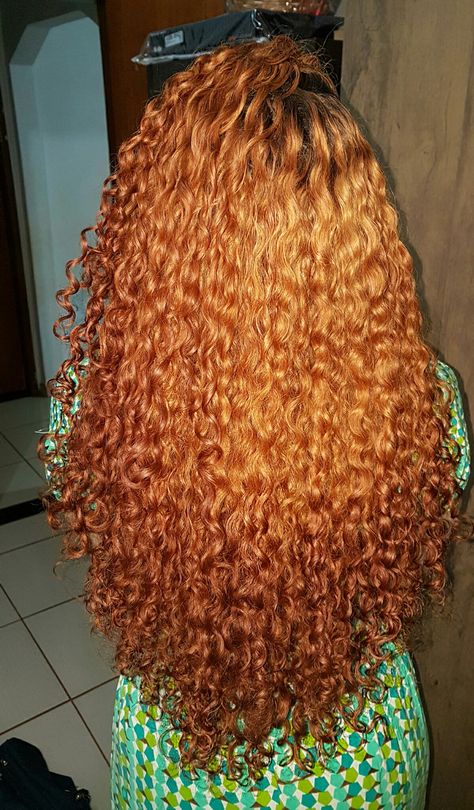 Long Curly Orange Hair, Curly Hair Orange, Orange Curly Hair, Long Orange Hair, Copper Brown Hair, Pretty Red Hair, Shades Of Red Hair, Cute Natural Hairstyles, 3c Hair