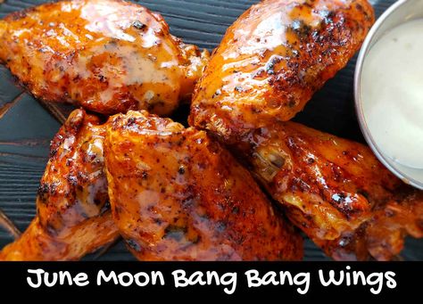 June Moon, Wing Sauces, Wings Sauce, Wing Sauce, Chicken Wing, Buffalo Wings, The Wing, Wing Recipes, Chicken Wing Recipes