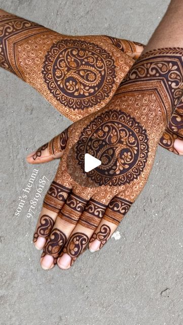 Soni Khan on Instagram: "Mandala back hand mehndi design   Book your special day with @sonis_henna  DM for classes related inquiry  Call or WhatsApp on 9718196187 for class related enquiry Bridal bookings.  Mehndi @sonis_henna ☘️ ☘️ ☘️  Beautiful henna designs   Follow @sonis_henna Learn how to apply this beautiful designs step by step on YouTube▶️ link in bio👉  . . . .  #photography #photo #photoshoot #photographylovers #photographers_of_india #photographers_of_india #flowers #hennadesign #photooftheday #instamehndi #instadaily #instalike #hennaparty #hennamehndi #hennamehndilondon #followersinstagram #hennaputih #henna #hennatattoo #hennaparty #hennacones5 #sonishenna  #viralreels #hennaartist #mehndilovers #tipsandtricks #explorepage #exploretocreate  #trendingnow #lovemehndi #like4lik Mehndi Art Designs Latest, Step By Step Mehndi Designs, Mandala Mehndi Designs, Mandala Mehndi Design, Henna Beautiful, Back Hand Mehndi Design, Back Hand Mehndi, Hand Mehndi Design, Mehndi Designs Bridal Hands