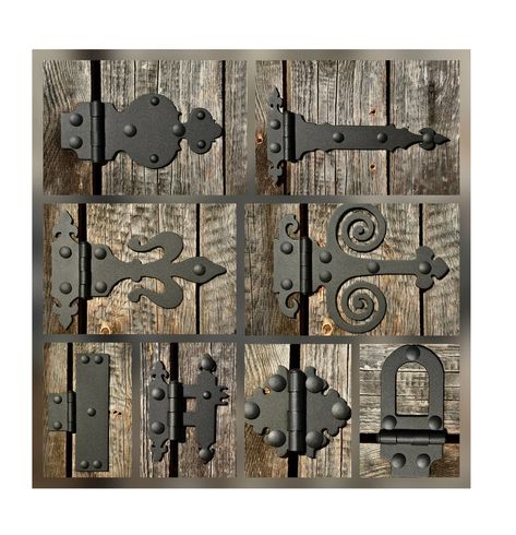 Farmhouse Gates, Hinges Diy, Shutter Hinges, Wooden Hinges, Medieval Door, Antique Hinges, Gate Fence, Decorative Hinges, Furniture Hinges