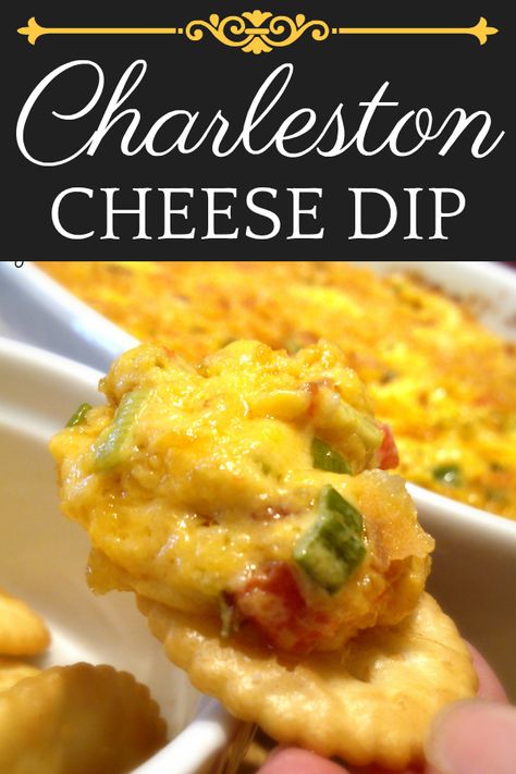 Baked Pimento Cheese, Charleston Cheese Dip, Pimento Cheese Dip Recipe, Dip Recipes Hot, Pimento Cheese Dip, Trisha Yearwood Recipes, Recipe With Bacon, Cheese Dip Recipe, Sauce Spaghetti