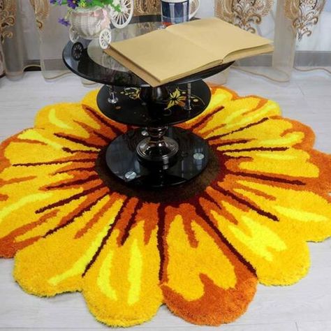 Find many great new & used options and get the best deals for Sunflower Shape Carpet Beside Rugs Kids Pets Playground Floor Ma[ Area H4N9 at the best online prices at eBay! Free delivery for many products! Gold Chair Covers, Sunflower Rug, Flower Floor, Playground Flooring, Christmas Chair, Christmas Dining Room, Gold Chair, Lighted Ornaments, Area Rug Runners