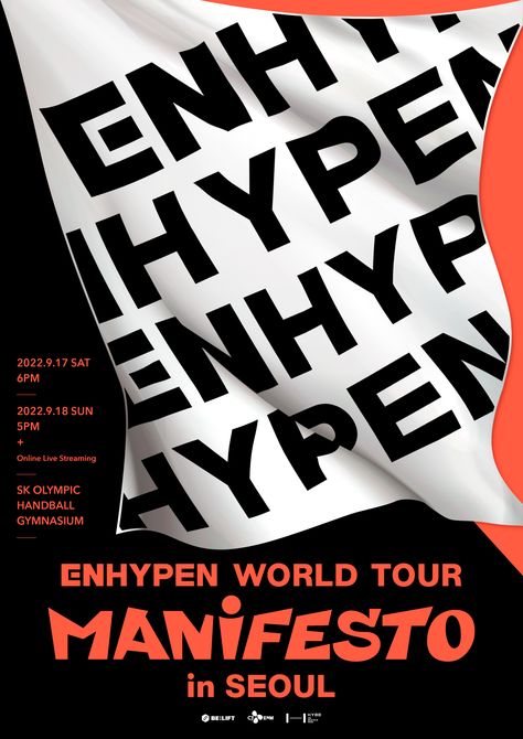 Enhypen World Tour, Sm Mall Of Asia, Simple Designs To Draw, Radio City Music Hall, Future Perfect, Poster Room, Radio City, Different Words, Graphic Design Poster