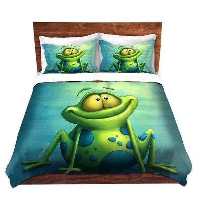 Frog Bedroom, Teen Room Makeover, Frog Coloring, Frog Stuff, Frog Coloring Pages, Frog Decor, Kids Duvet Cover, Blue Duvet Cover, Frog Design