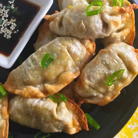 Air Fryer Pot Stickers, Best Dipping Sauces, Pork Pot Stickers, Frozen Potstickers, Fried Wontons, Frozen Dumplings, Pork Dumpling, Plant Based Snacks, Pot Stickers