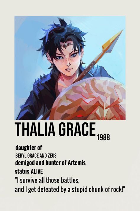 thalia grace from percy jackson and riodanverse sagas  art by viria Thalia Percy Jackson Fanart, Percy Jackson Fan Art Thalia, Thalia Grace Fan Art, Percy Jackson Posters, Percy And Thalia, Percy Jackson Thalia Grace, Thalia Percy Jackson, Thalia Grace Fanart, Percy Jackson Poster