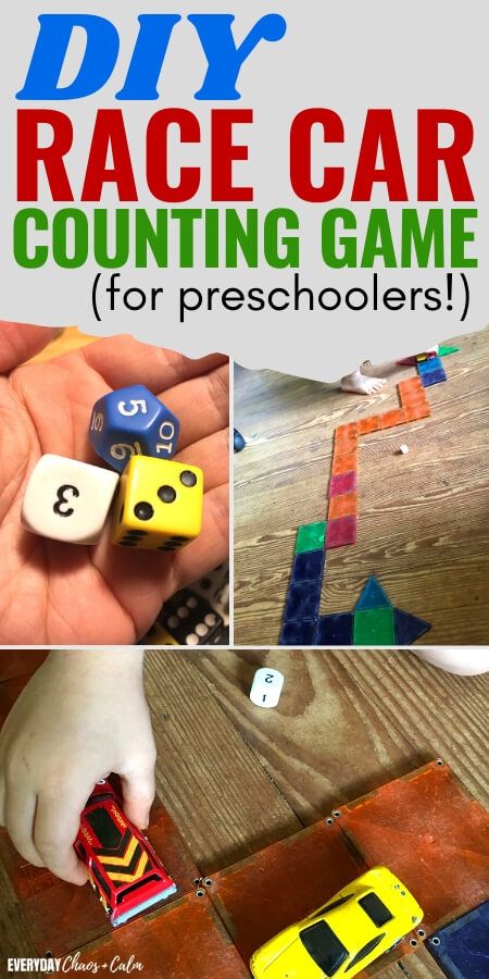 Looking for a way to make math more fun? Make this fun race car counting activity for preschoolers to help them learn to count and identify numbers! This simple, DIY math game is great for teaching counting- also included is variations for using this math game for other learning activities besides just counting. Race Car Activities For Preschool, Car Activities For Preschool, Cars Kindergarten Activities, Race Car Crafts Preschool, Car Counting Activities, Counting Activities Eyfs, Alphabet Activities With Cars, Diy Race Car, Cars Preschool