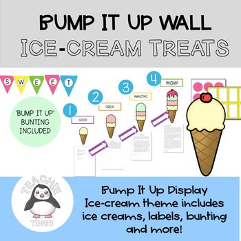 Student Goals Display, Bump It Up Wall, Cream Images, Walls Ice Cream, Ice Cream Images, Data Wall, Visible Learning, Bump It, Writing Rubric