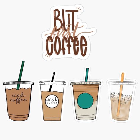 Starbucks Coffee Tattoo, Iced Coffee Graphic, Ice Coffee Illustration, Iced Coffee Tattoo Ideas, Ice Coffee Tattoo, Iced Coffee Doodle, Coffee Shop Doodles, Coffee Drawing Aesthetic, Iced Coffee Drawing