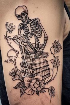 Halloween Tattoos For Women, Book Inspired Tattoos, Frankenstein Tattoo, Halloween Tattoo Ideas, Halloween Tattoos Sleeve, Unique Half Sleeve Tattoos, Skeleton Arm, Half Sleeve Tattoos Forearm, Pumpkin Tattoo