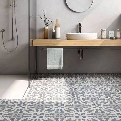 Floor Tile - Glass, Stone, Ceramic & Porcelain Tile Flooring Patchwork Tiles, White Tile Floor, Mediterranean Design, Ivy Hill Tile, This Old House, Encaustic Tile, Commercial Flooring, Natural Stone Tile, Porcelain Floor Tiles