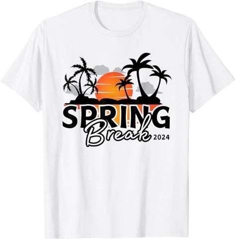 Amazon.com: Spring Break 2024 - Beach Week Group Matching T-Shirt : Clothing, Shoes & Jewelry 2024 Beach, Beach Week, Funny Beach, Group Matching, Beach Humor, Spring Break, Branded T Shirts, Shoes Jewelry, Top Styles