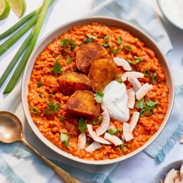 Coconut Daal, Mary Makes It Easy, Crisp Potatoes, Toasted Coconut Chips, Mary Berg, One Pot Dishes, Healthy Comfort Food, Crispy Potatoes, Quick Cooking