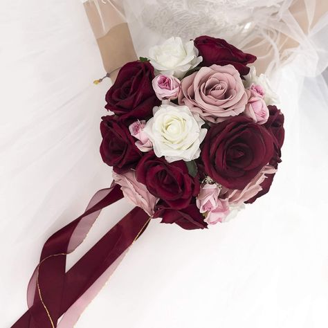 Pink Rose Wedding Bouquet, Bridal Wedding Flowers, Pink Roses Wedding, Burgundy Bouquet, Bridesmaid Corsage, Bridal Bouquet Pink, Rose Bridal Bouquet, Wedding Bouquets Pink, Rose Wedding Bouquet