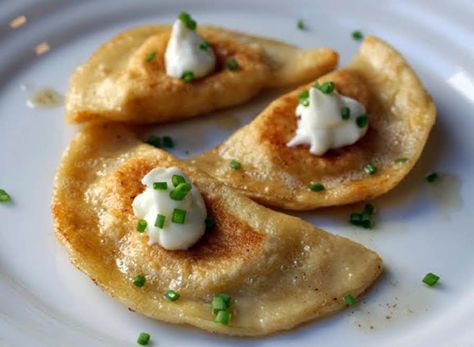 The bacon and onion give these pierogi so much more better flavor. I make them and take orders from friends to serve with their holiday dinners. P.S See my mashed potato pierogi recipe. Homemade Perogies, Zucchini Dinner Recipes, Zucchini Recipes Baked, Potato Bacon, Pierogi Recipe, Chef John, Food Wishes, Appetizer Bites, Video Recipes