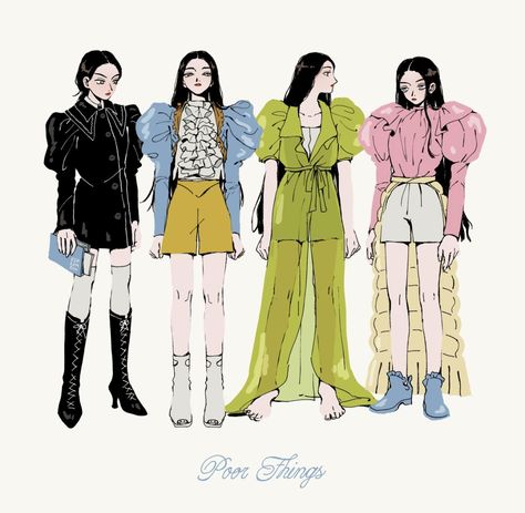 Poor Things, The Stranger Movie, Illustration Fashion Design, Movie Poster Art, Making Things, Book Inspiration, Drawing Reference Poses, Cartoon Illustration, Fashion Sketches