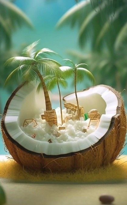 # coconut Coconut Photo, Coconut Island, Aesthetic Coconut, Coconuts Beach, Coconut Dream, Lemon Mint, Outdoor Diy, Creative Ads, Outfit Aesthetic