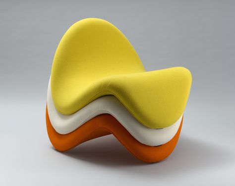 Pierre Paulin. Tongue Chair (model 577). 1967 Sofa Lounge, Pierre Paulin, Lounge Chair Design, Lazy Sofa, Style Deco, Mid Century Chair, Single Sofa, Lounge Sofa, Postmodernism