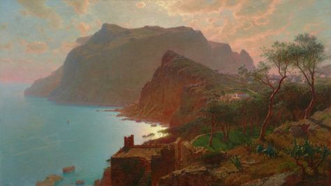 Albert Bierstadt, Hudson River School, High Museum, A4 Poster, Painting Reproductions, Vintage Artwork, Art Google, American Artists, Oil Painting On Canvas