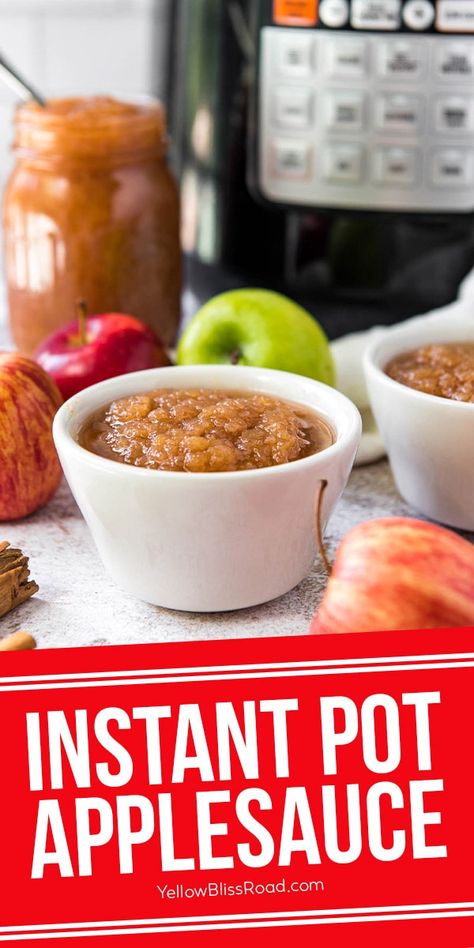 Pressure Cooker Applesauce, Instant Pot Applesauce, Homemade Applesauce Recipes, Applesauce Recipe, Apple Sauce Recipes, Fall Recipes Healthy, Homemade Applesauce, Fall Recipe, Healthy Instant Pot Recipes