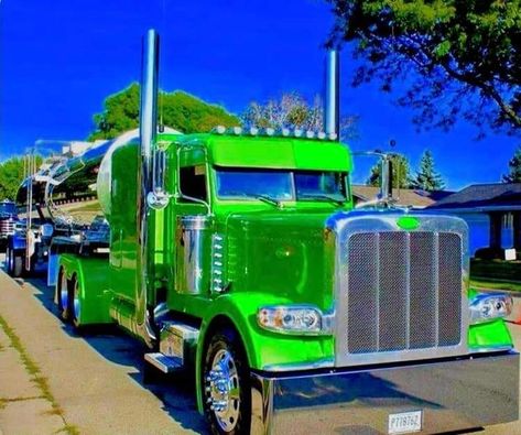 Tanker Yanker, Custom Big Rig, Customised Trucks, Tractor Trailer Truck, Peterbilt 389, Diesel Mechanics, Custom Big Rigs, Western Star, Trailer Truck