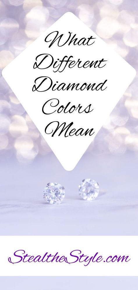 What Different Diamond Colors Mean: A Breakdown #diamond #diamondcolor #jewelry #stealthestyle Yellow Diamond Necklace, Diamond Meaning, Jewelry Style Guide, Big Gift, Rare Diamond, Latest Jewellery Trends, Types Of Colours, Blue Diamond Ring, Chocolate Diamonds