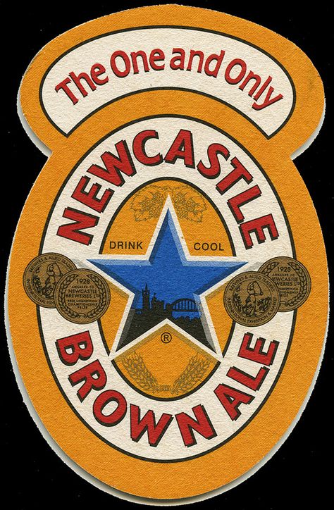 ephemera - Newcastle Brown Ale beer mat | Flickr - Photo Sharing! Newcastle Brown Ale, Ale Beer, Beer Mats, Brown Ale, Beer Brewery, Beer Logo, Beer Company, Pub Signs, Beer Coasters