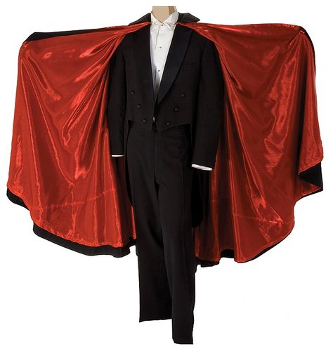 Leslie Nielsen complete "Count Dracula" costume fr - by Profiles in History Count Dracula Costume, Dracula Costume, Leslie Nielsen, Male Vampire, Count Dracula, Dracula, Cape, Musical, Auction