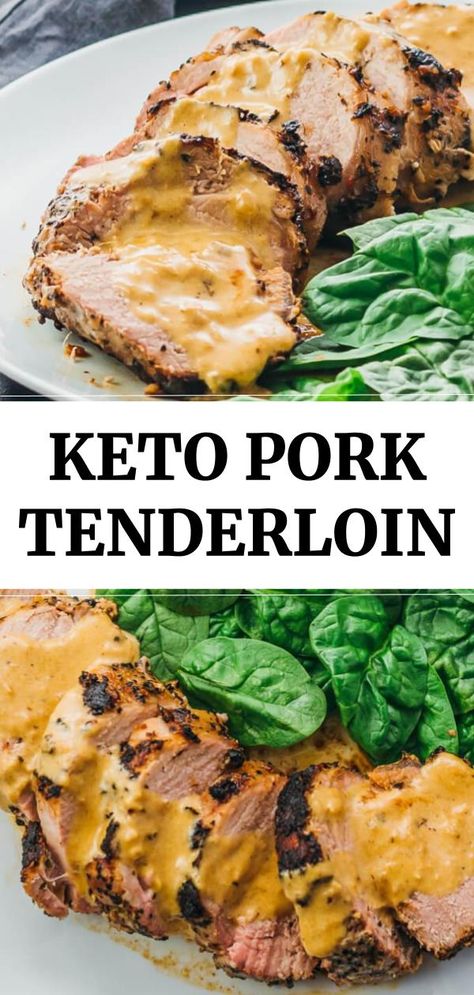 Atkins Induction, Roasted Pork Tenderloin, Lunch Foods, Creamy Mustard Sauce, Low Carb Pork, Dinner Keto, Roasted Pork Tenderloins, Grilled Pork Tenderloin, Foods Healthy