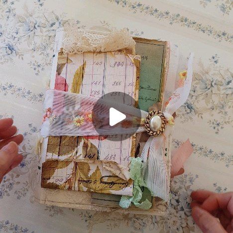 Lily Lc - Southland, NZ 🇳🇿 on Instagram: "Hello friends! I have made a new video, and today I'm going to share with you a full flip through of my completed journal.  This is my design team project for Cristina @crislanacrafts using several of her amazing digital kits combined them with authentic pieces in this make.  I created this journal with a soft cover using an embroidered fabric piece which I've been hoarding for a long time. It's lined with my vintage wallpaper at front and back. She is 3 signatures measures 6.5 × 8.5 (122 pages) filled with beautiful laces, trims, coffee dyed papers, vintage papers, handmade papers, pressed dried flowers and more. She also comes with a mini slim note book and a folded pocket as topping.   Digital kits used:- Reading Ladies, Chèrie, Blanc, Sepia R Junk Journal Flip Through Videos, Junk Journal Videos, Cover Page For Project, Vintage Papers, Vintage Book Covers, Vintage Junk Journal, Note Book, Digital Kit, Embroidered Fabric