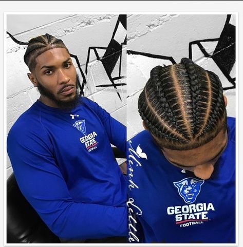 Front Taper Cornrows Men, Braids For Men With Taper, 4 Cornrows Braids Men, Cornrows For Men Short Hair, Cornrows Braids For Men, Braids For Men Cornrows, Braid Styles For Men With Fade, Taper Men, Front Taper