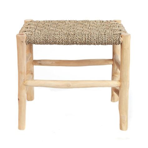 Bazar Bizar Souk Stool | Wayfair.co.uk Rattan Bathroom, Simple Stool, Summer Terrace, Bedroom Looks, Bathroom Stool, Tree Furniture, Accent Stools, Cart Furniture, One With Nature