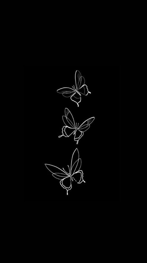 White Outline Black Background, Black Romantic Aesthetic, Pretty Wallpapers Backgrounds Beauty, Black Butterflies Aesthetic, Black Butterfly Wallpaper, Cute Wallpapers For Iphone, Anatomical Heart Drawing, Love Wallpapers, Wallpaper Hitam