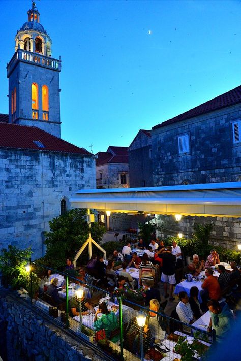 Tavern Adio Mare Korcula Croatia, European Cruises, Croatia Travel, New Blog Post, Best Places To Eat, Dubrovnik, Places To Eat, Croatia, Blog Post