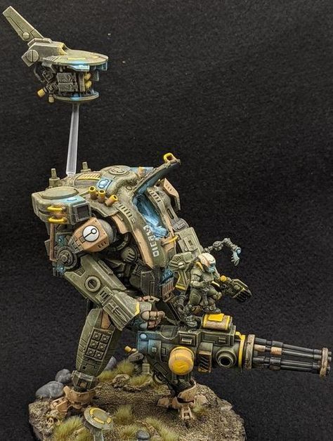 Tau mech | 2021-04-01 Titanfall Legion, Tau Mech, Tau Battlesuit, Warhammer 40k Tau, Tau Army, Tau Warhammer, 40k Tau, Tau Empire, Warhammer Figures