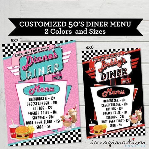 Vintage Diner Menu Template With Regard To 50S Diner Menu Template - 10+ Professional Templates Ideas | 10+ Professional Templates Ideas 1950s Diner, 50's Diner, Pamphlet Template, Diner Menu, Diner Sign, 50s Diner, Vintage Diner, Pompe A Essence, Diner Recipes