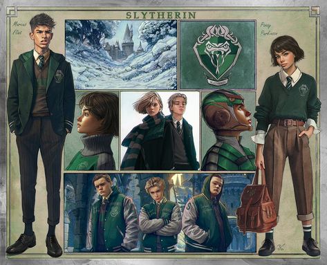 Slytherin Lookbook, Quidditch Uniform, Slytherin Uniform, Ravenclaw Quidditch, Slytherin Outfit, Hogwarts Slytherin, Hogwarts Professors, Hogwarts Uniform, Harry Potter Universe