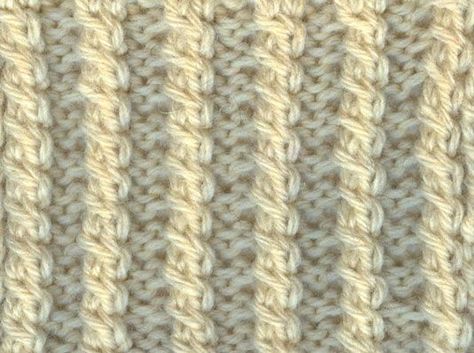 How to Knit the Two-Stitch Twist Cable Types Of Knitting, Types Of Knitting Stitches, Linen Stitch, Twist Pattern, For Dummies, Knitting Videos, How To Purl Knit, How To Knit, Sewing Embroidery Designs