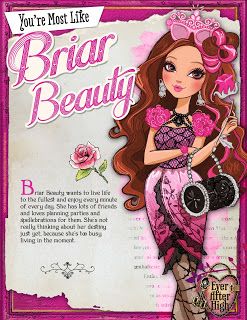 Ever After High Names, Dolls And Dollhouses, Briar Beauty, Ever After Dolls, Lizzie Hearts, Charmmy Kitty, Beauty Posters, Celebration Quotes, Ever After High