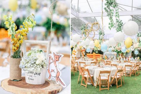 Hundred Acre Wood Birthday Party, Hundred Acre Woods Party, 100 Acre Woods Baby Shower Ideas, Hundred Acre Woods Baby Shower Ideas, Winnie The Pooh Honey, Winnie The Pooh Themes, Disney Baby Shower, Winnie The Pooh Birthday, Vintage Winnie The Pooh