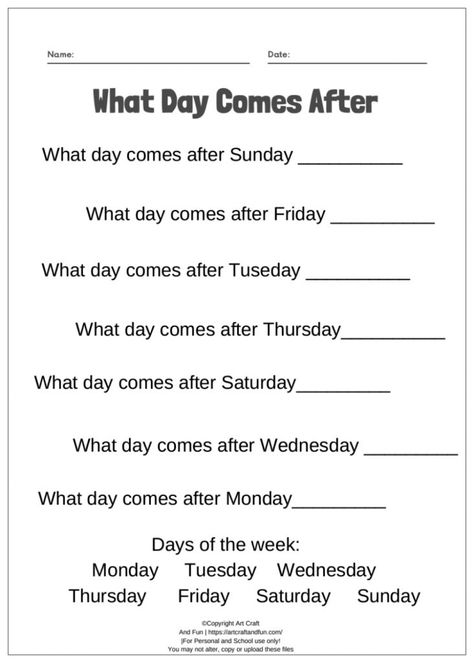 Days Of The Week Activities, Portuguese Language Learning, Calendar Worksheets, Elementary Worksheets, Worksheet Preschool, English Worksheets For Kindergarten, Reading Comprehension Lessons, English Teaching Materials, Kindergarten Coloring Pages