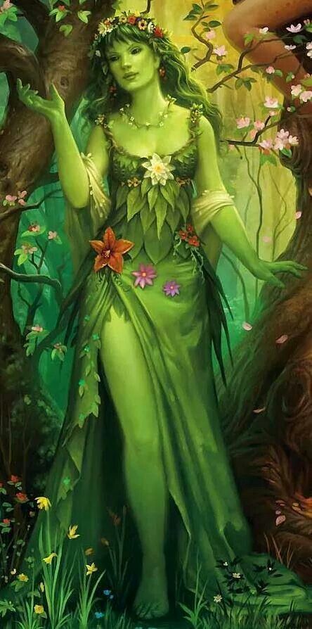 forest nymph Mother Nature Goddess, Nature Goddess, Fairy Queen, Fairies Elves, Art Manga, Fairy Magic, Goddess Art, Beautiful Fairies, Fantasy Fairy