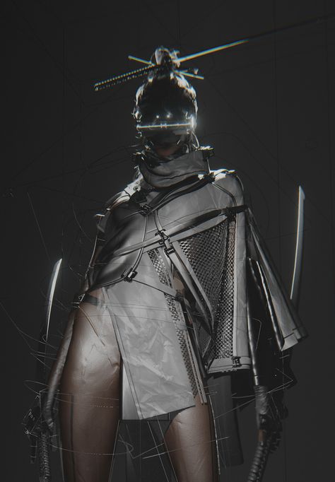 ArtStation - 2020/12/17, gu junyi Bunny Hoodie, Futuristic Aesthetic, Cyberpunk Fashion, Arte Cyberpunk, Modelos 3d, Cyberpunk Character, Cyberpunk Style, Concept Art Character, Futuristic Art